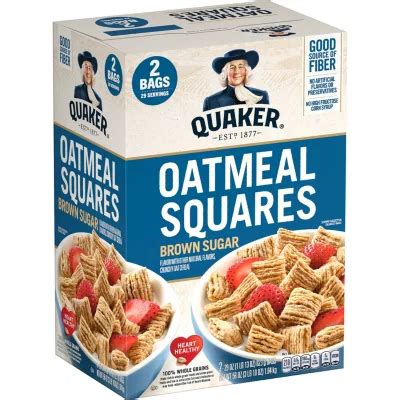 Quaker Oatmeal Squares, Brown Sugar (29 oz., 2 pk.) - Sam's Club