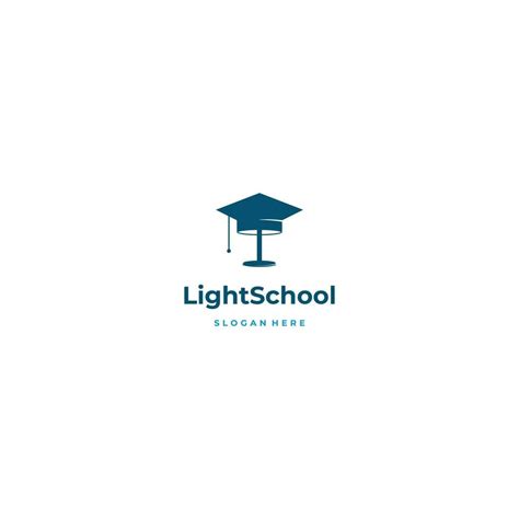 light school logo design on isolated background 26822885 Vector Art at Vecteezy