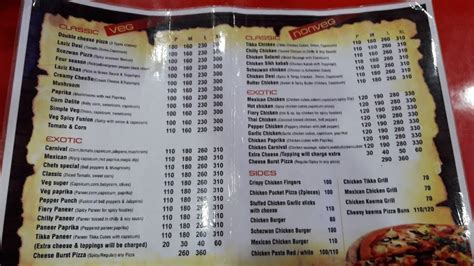 Menu at Laziz Pizza, Bongaigaon