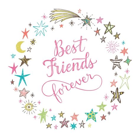 ᐈ Cartoon friendship quotes stock images, Royalty Free friends forever vectors | download on ...