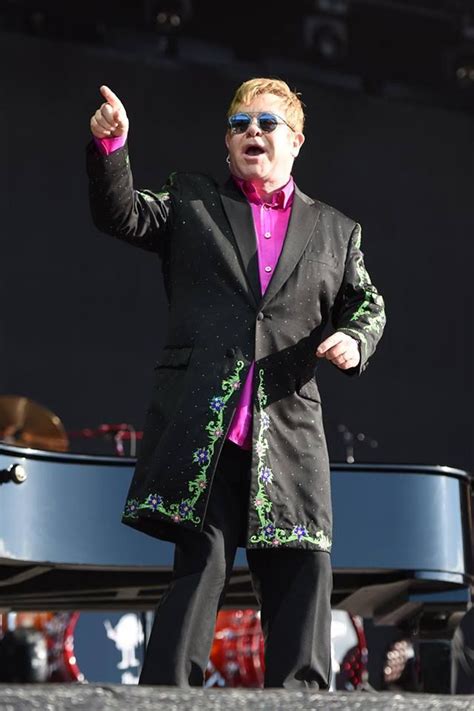 Sir Elton John, got the audience singing along with his well known classics. | Elton john ...