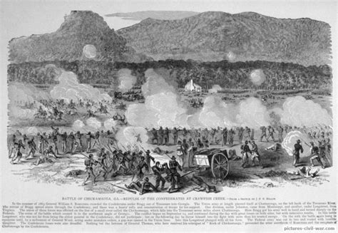 Battle-chickamauga-crawfish-creek | Civil War Pictures