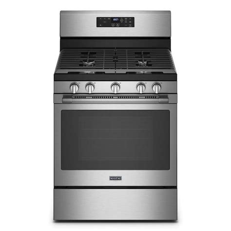 Whirlpool 30-in Gas Range with Air Fryer and Basket - 5-cu. ft. - 5 Burners - Stainless Steel ...