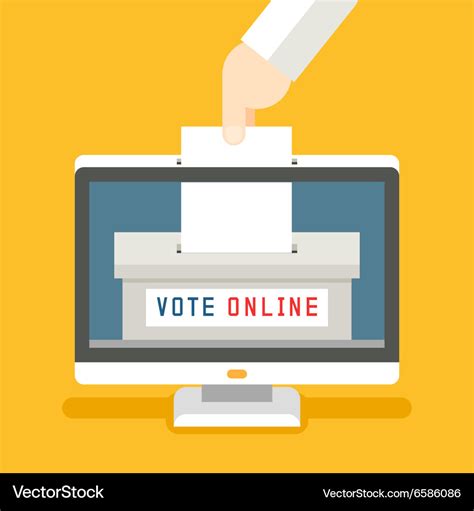 Online voting concept background Royalty Free Vector Image