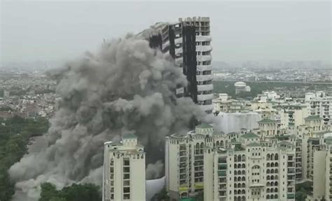 Demolition of twin towers: Removal of debris to take 90 days, says Edifice Engineering | Zee ...