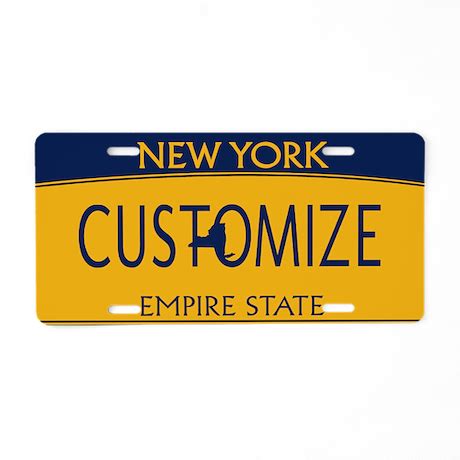 New York Custom Aluminum License Plate by stargazerdesign