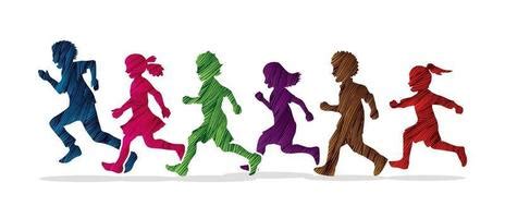 Kids Running Free Vector Art - (663 Free Downloads)