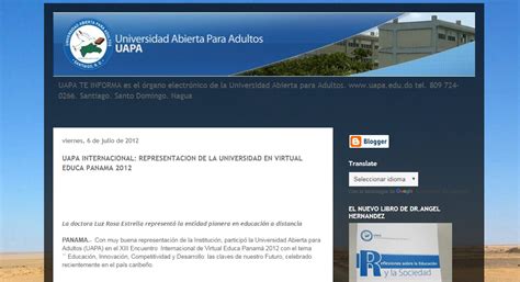 UAPA Internacional: Representación de la Universidad en Virtual Educa ...