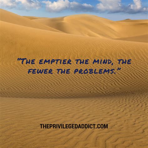 Empty Mind = Fewer Problems | The privileged addict