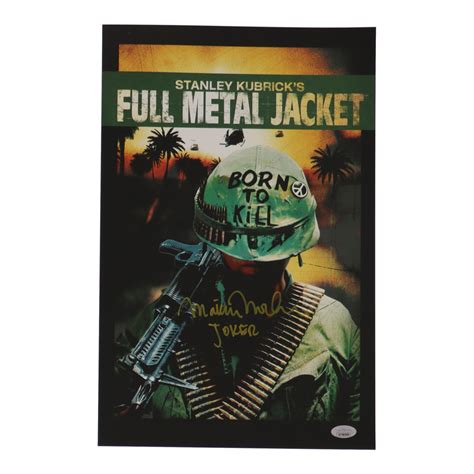 Matthew Modine Signed "Full Metal Jacket" 11x17 Photo Inscribed "Joker ...