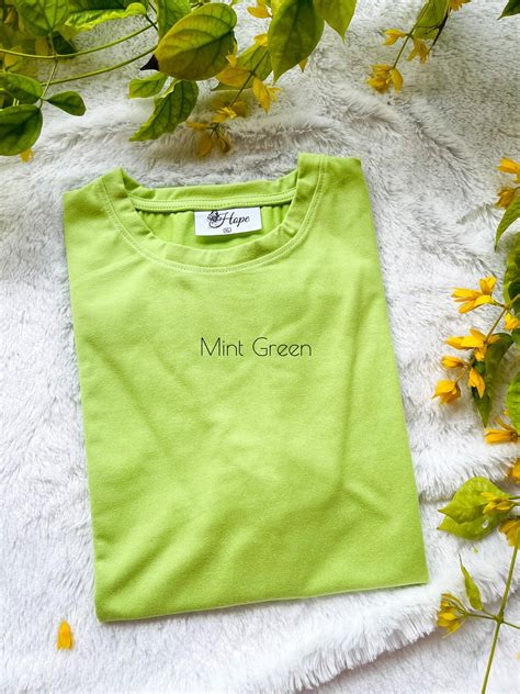 Mint Green - Plain T shirts – Hopelk