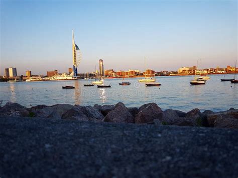 Portsmouth harbour editorial stock photo. Image of boats - 96607063