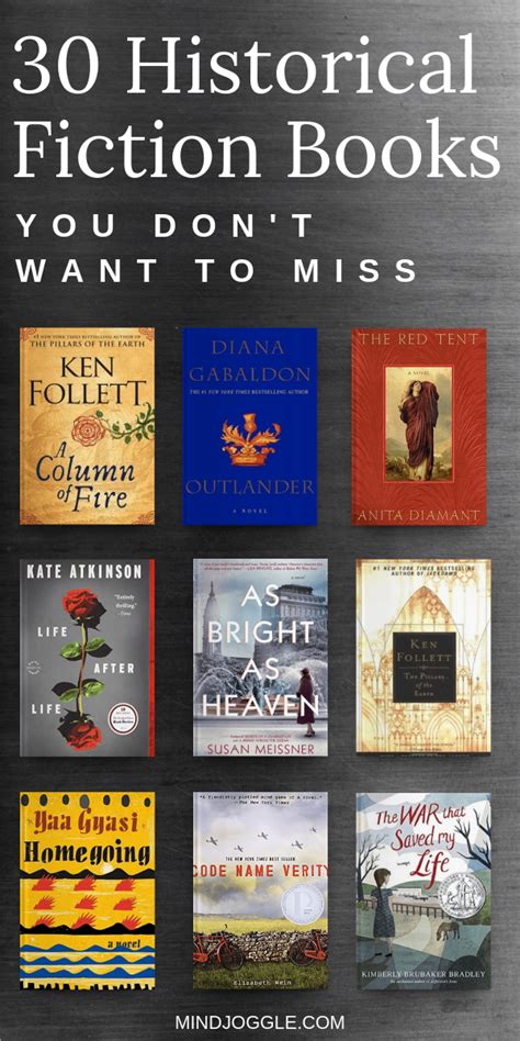 30 Historical Fiction Books You Don't Want to Miss. Must-read historical fiction… | Best ...