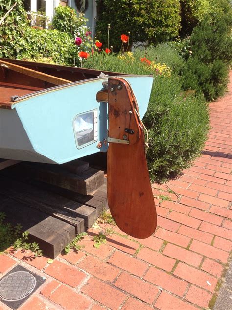 Rudder complete and ready on the boat. | Wooden boats, Sailing dinghy ...