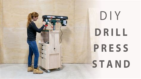 DIY Mobile Drill Press Stand - YouTube