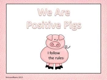 Positive Pigs Behavior Management Chart by Teresa Williams | TpT