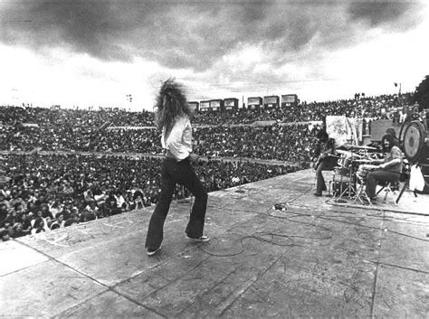 Led Zeppelin in Kooyong Stadium, Melbourne, Australia, 20 February, 1972.