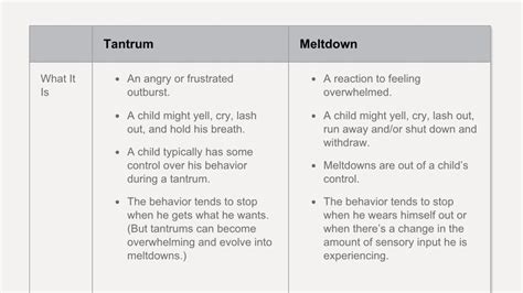 How to tell a tantrum from a meltdown