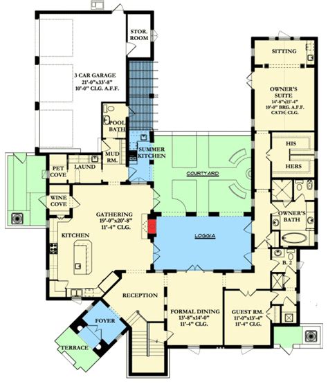 Spanish Colonial House Floor Plans | Viewfloor.co