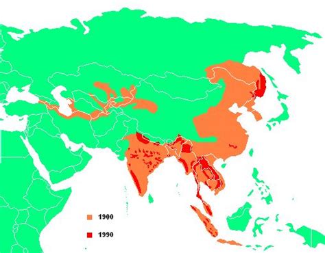 Historic and current distribution of tigers | Tiger habitat, Map, Historical maps