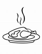 Chicken Meat Coloring Page sketch template