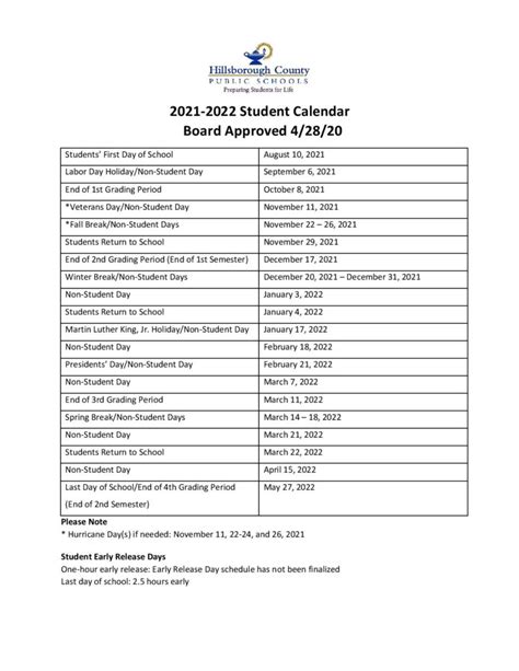 School Calendar Hillsborough 2022 2023 - Summer 2022 calendar