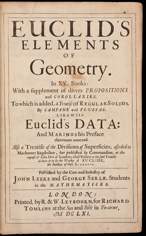 63: Euclid's Elements 1651 : Lot 63