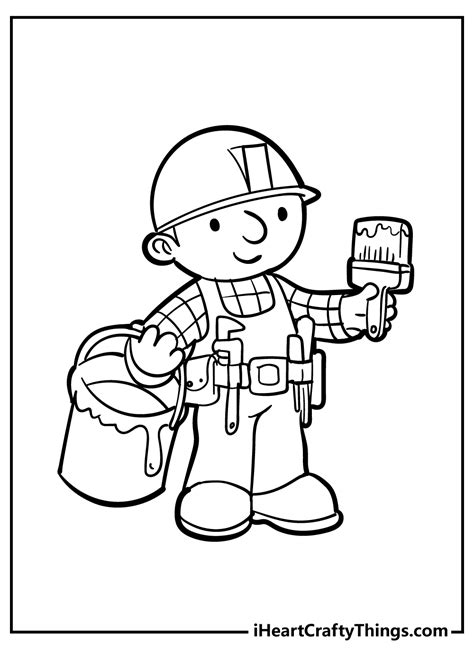 Printable Bob The Builder Coloring Pages