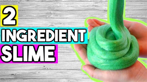 2 INGREDIENT SLIME RECIPES! How to Make Slime WITHOUT GLUE or BORAX! - YouTube