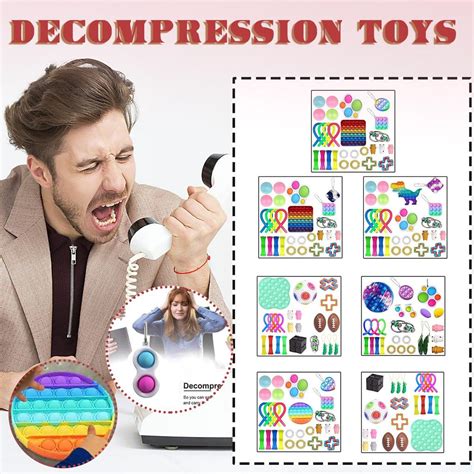Buy Stress Sensory Toy Set, Sensory Toys With Push Bubble For Children ...