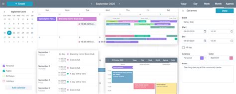 JavaScript Scheduler Widget | JavaScript event calendar| Webix