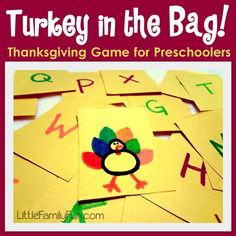 Turkey in the Bag - Game for Preschoolers