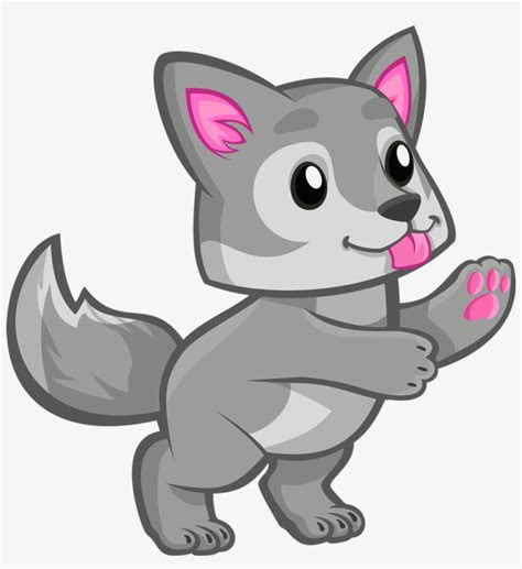 Cute Wolf Wolves Baby Freetoedit - Cute Wolf Clipart - Free Transparent PNG Download - PNGkey