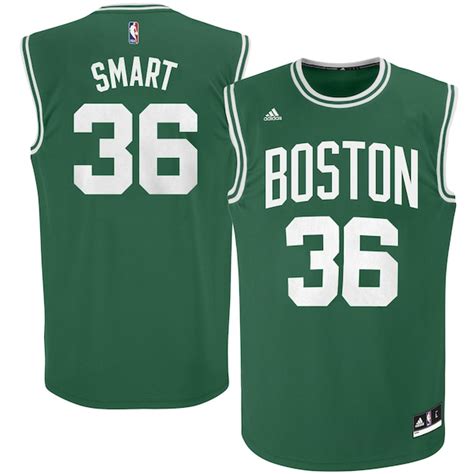 Youth Boston Celtics Marcus Smart adidas Green Home Replica Jersey ...