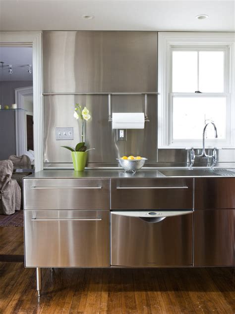 Ikea Stainless Steel Cabinets Design Ideas & Remodel Pictures | Houzz