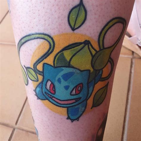 Bulbasaur tattoo by @stickypop - Tattoogrid.net