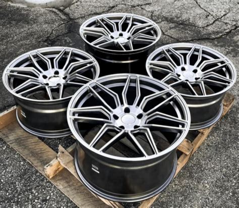 MRR M024 Wheels For Chevy Corvette C8 Z51 19x8.5 / 20x11 5x120 Rims Set 19" 20" | eBay