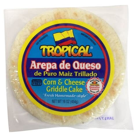 Tropical Cheese Arepa de Queso/ Cheese Arepa 16oz - Walmart.com