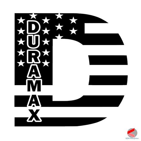 Chevy Duramax Diesel Flag Decal USA