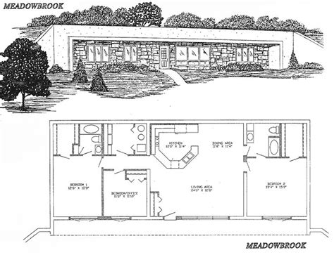 Lovely Underground Home Plans #4 Home Underground House Plans | Underground house plans ...