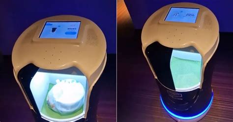 Robot Brings Cuisine To Travel Vlogger's Hotel Room In China