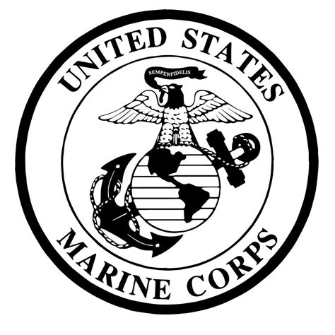 Usmc Logo Black And White