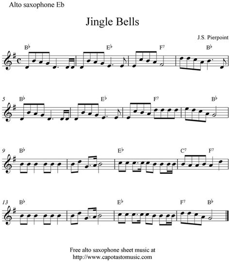 Resultado de imagem para jingle bells saxophone notes