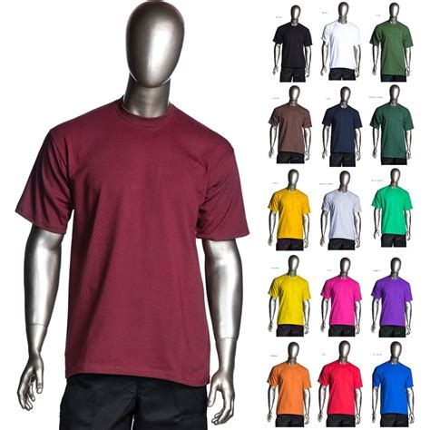 Pro Club - Heavyweight Short-Sleeve Tee Crew Neck Plain T-Shirts ...