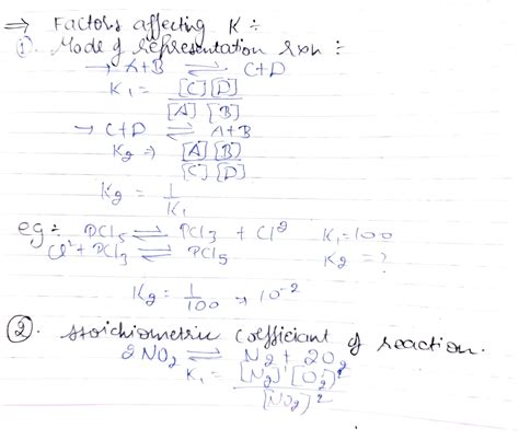 SOLUTION: Factors affecting equilibrium constant - Studypool