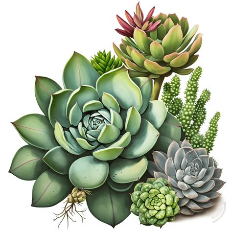 Free Succulent Clipart – MasterBundles