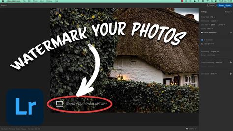 How To Add Watermarks in Adobe Lightroom - YouTube