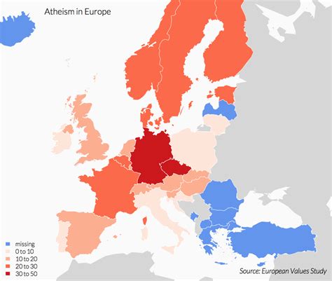 Choropleth Map of Europe at Country-Level – Data Visualisation