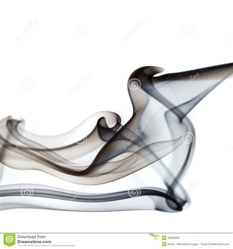 Smoke Shapes on White Background Stock Illustration - Illustration of abstract, backdrop: 48384806