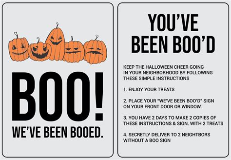 Boo Signs For Halloween Printable